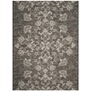 SAFAVIEH Courtyard Collection 8' x 10' Black/Light Grey CY8064 Indoor-Outdoor