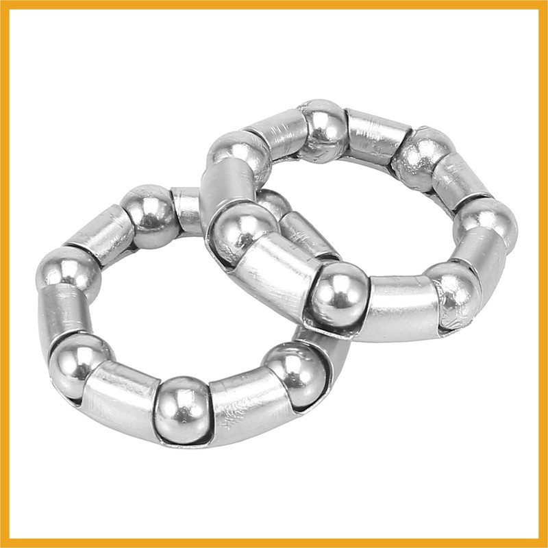 Partuto 2pcs 37.6mm x 7 Bicycle Ball Bearings Crank Wheel