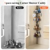 Peyulia 4-Tier Rustproof Corner Shower Caddy with Tension Pole, 42-115