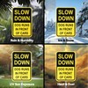 Bigtime Reflective Dog Slow Down Signs - Durable Metal Caution