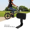 Bike Backrest Support,Electric Bicycle Rear Passenger Seat Backrest with Metal