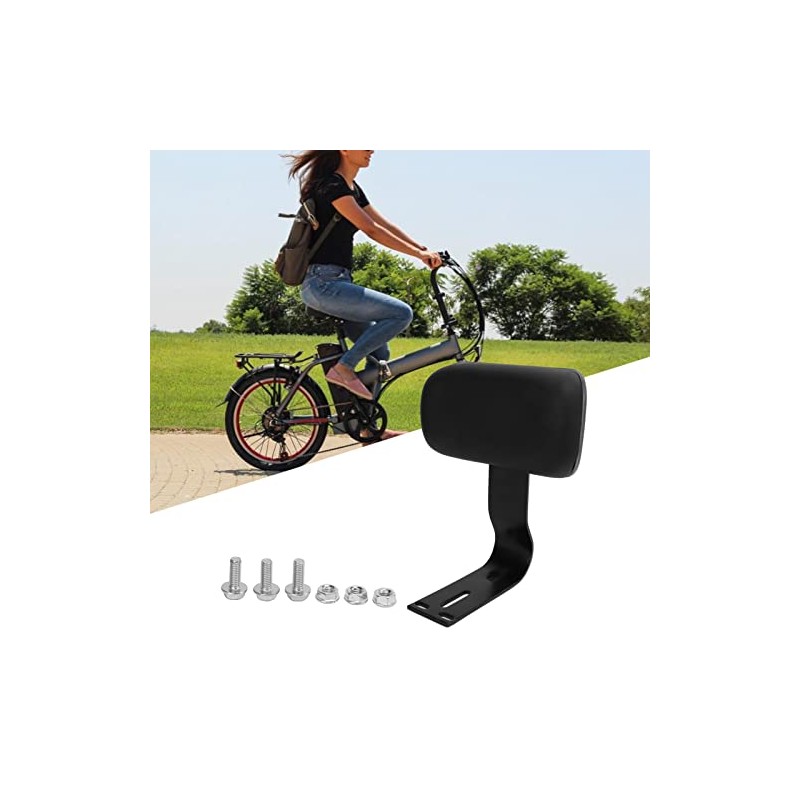 Bike Backrest Support,Electric Bicycle Rear Passenger Seat Backrest with Metal