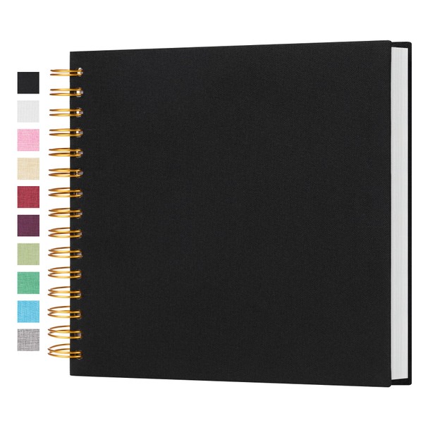 8 x 8 Inch Small DIY Scrapbook Photo Album Linen