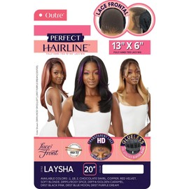 Outre Lace Front Wig - Perfect Hair Line 13X6 - Laysha (DRST BLACK PINK)