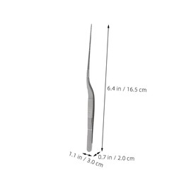 KICHOUSE 2pcs Stainless Steel Food Tweezers for Precision Cooking for Molecular Gastronomy and Plating Delicate Ingredients Lightweight and Easy to Clean Kitchen Tweezers Tongs