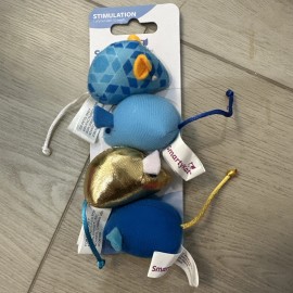 SmartyKat Smarty Kat Skitter Mice Cat Nip Toys New 4 Mice Item Kitty Play