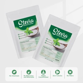 CCnutri Stevia Pure Stevia Powder 3.5oz(99g), Stevia Sweetener Premium Sugar Substitute, All Natural Pure Sweet Leaf Extract-No Fillers, No Bitterness, Zero Calorie, Highly Concentrated