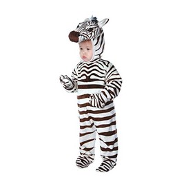 UNDERWRAPS Costumes Cuddly Zebra Toddler Costume, Large Black/White