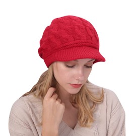 Winter Hat Girls 2 Years Winter Hat Men's Green Light Blue Cap Satin Lined Wool Hat with Shield Women's Winter Hat 10 Years Knitted Hat Women's Hat Toddler, RD2