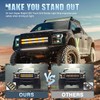Nilight 2PCS 24 inch Truck Grille Strobe Lights Strip 384