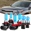 TTDBDAN Headlights Fit For Toyota Highlander 2011-2013 Halogen Headlight Bulbs,9005/HB3/H10