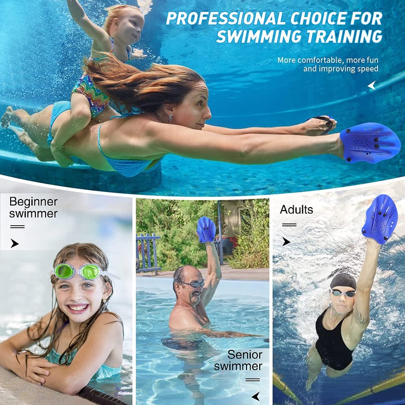 WANGCL 1 Pair Swim Paddles Training Hand Paddles Lightweight And