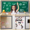 Kosiz 60 Pcs Composition Bulletin Board Borders Black and White