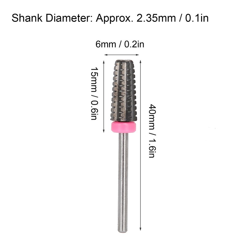 Tungsten Steel Nail Polishing Grinding Head Dead Skin Removal Nail