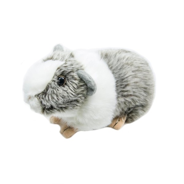 RLOMUTE 7 Inch Grey Guinea Pig Plush Toy, Realistic Guinea