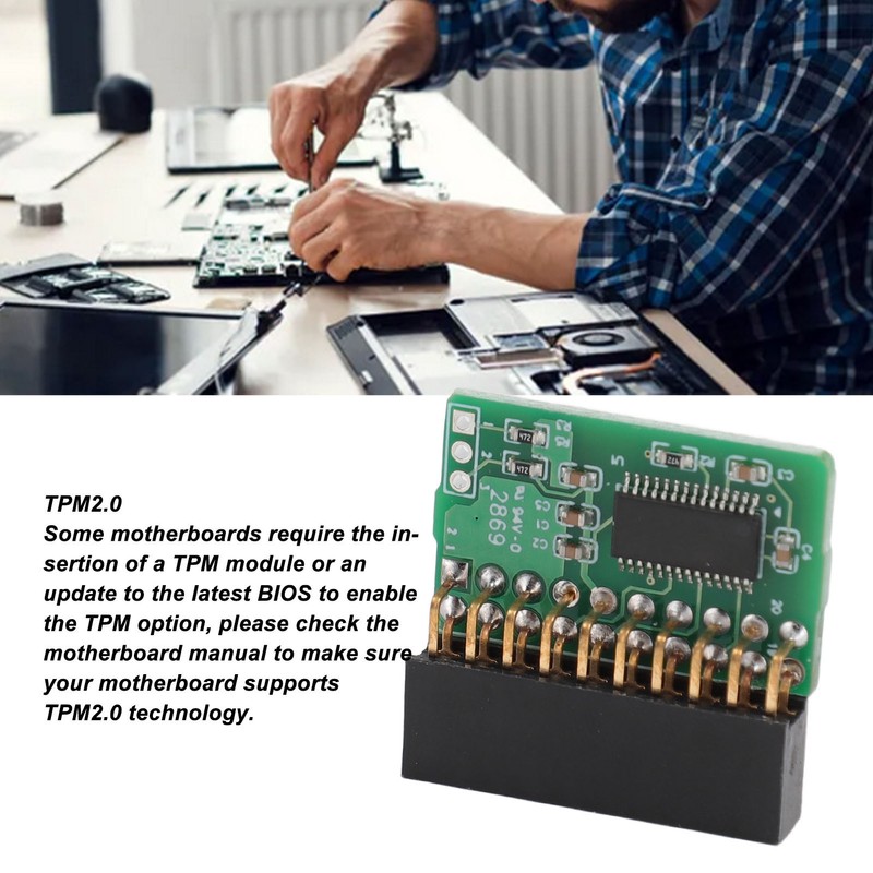 20Pin TPM 2.0 Module Vertical Trusted Platform Module for SuperMicro