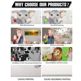 HLJ ART Art Acoustic Panels: Soundproof Padding Decorative Noise Absorbing Panel for Studio Office, 8 Pack 12x16 Acoustic Treatment for Recording Studio