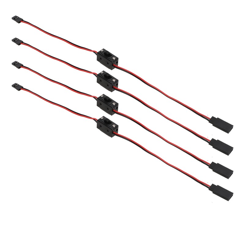 4Pcs RC JR Style Power On Off Switch Versatile Sturdy