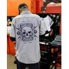 Embroidered Shop Shirt - Men's Warm Gray Electric Head X-Large