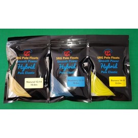 30.0m Hybrid Pole Elastic (10.0m Natural, Blueberry and Banana each)