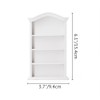 Odoria 1/12 Scale Miniature Shelf Mini Bookshelf Bookcase Miniatures Dollhouse