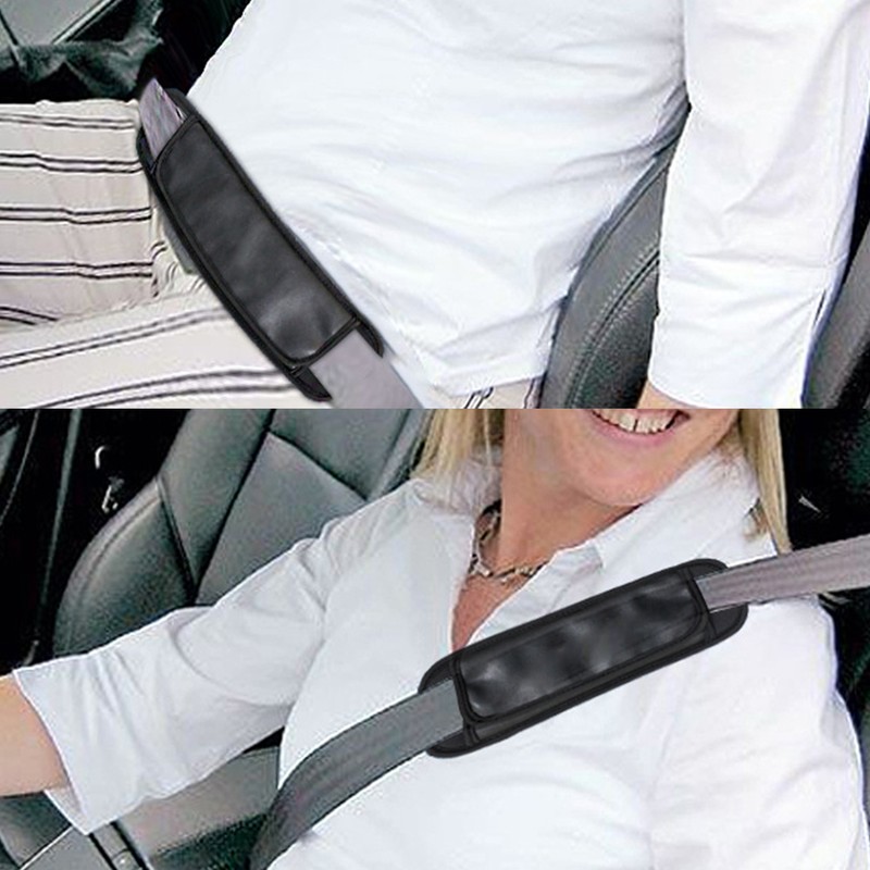 Car Seat Belt Shoulder Pad Relieve Pressure Elastic Seatbelt Backpack