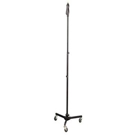 Pyle Universal Tripod Microphone Stand - Easy Grip Height Adjustable from 37.5” to 63.0” Inch High and Foldable Roller Wheel Leg Base w/ Lock Mechanism - M-6 Mic Holder Lightweight and Durable PMKS45