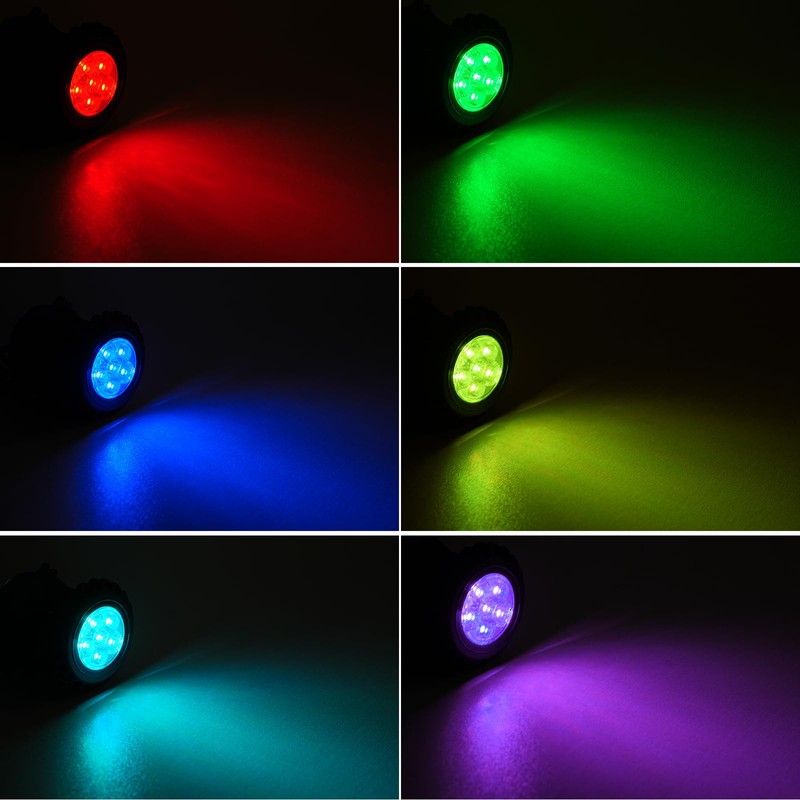 T-SUN Solar Pond Lights, 3-in-1 RGB Solar Underwater Pond Lights,