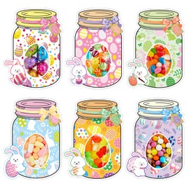 AQKILO 48 Easter with Adhesive Candy Bags - Bunny & Egg Designs for Easter Celebrations, Spring Party Favors, Candy Holder Cards