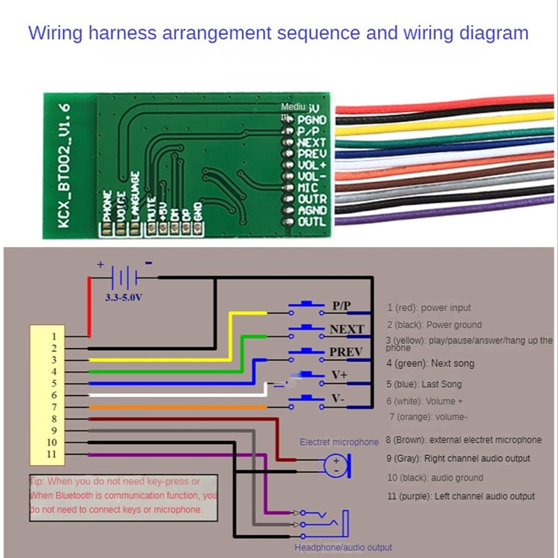 Roarrter BT5.0 Audio Receiver Module Wireless Bluetooth 5.0 Circuit Receiver