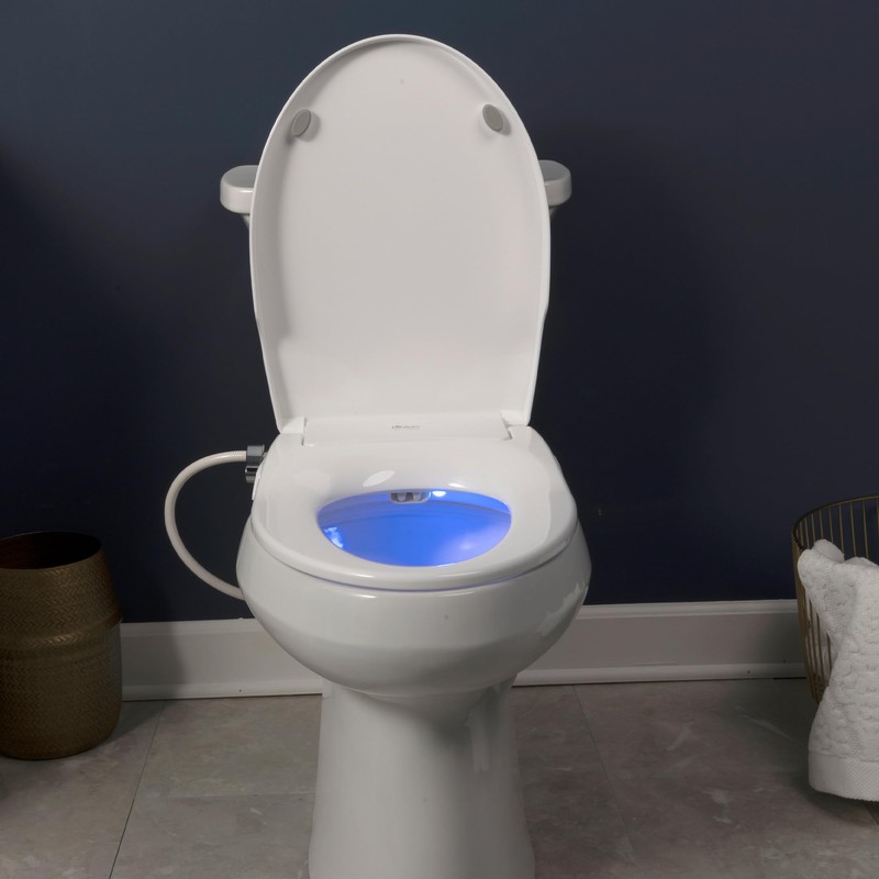 Bio Bidet Slim Zero Non Electric Bidet Toilet Seat Elongated,