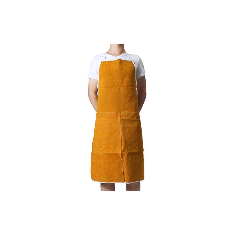 TOOLSTAR Leather Welding Apron,Welders Welding Apron 70cm W ×100 cm