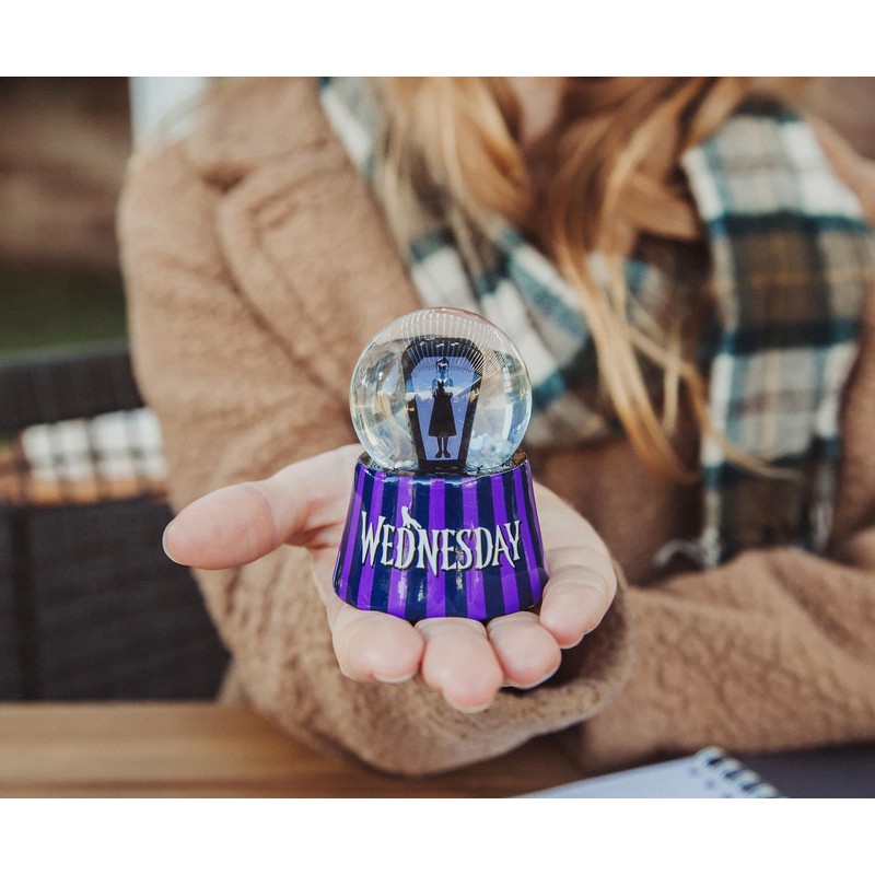 Wednesday Addams Mini Light-Up Snow Globe | 3 Inches Tall