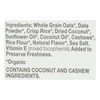 Cascadian Farm Organic Coconut Cashew Granola Cereal, No Added Sugar,