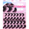 Newcally False Eyelashes Fluffy Wispy Faux Mink Lashes 8D Volume