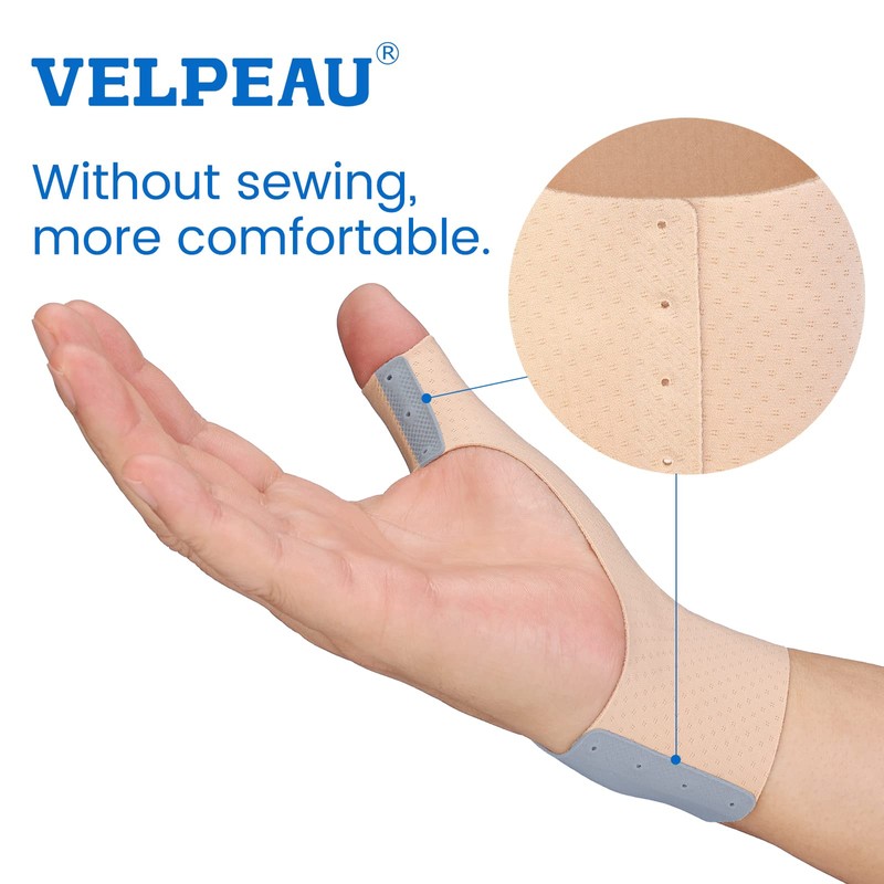 VELPEAU Elastic Thumb Wrist Support Brace (Pack of 2), Splashproof