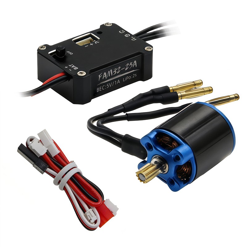 AMK SCX30 Brushless Motor ESC Combo, 1212 5000KV Outer Rotor