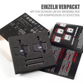 CNCLOL Brake Pads for Avid Elixir E1 E3 E5 E7 E9 CR XO XX DB1 DB3 DB5, Bicycle Disc Brake Pads for Sram Level T TL TLM Disc Brake Pads.Resin (2 Pairs)