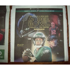 Rare Phila Eagles vs The Empire Super Bowl LII preview Inquirer 2/2/18 NickFoles