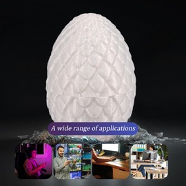 3D Printed Dragon in Egg, Articulated Dragon Egg Toys, Mystery Exquisite 3D Printed Dragon Ornament with Flexible Joints, Unique Home Desk Decor for Autism Easter Egg Hunts/Collectors (luminous color)