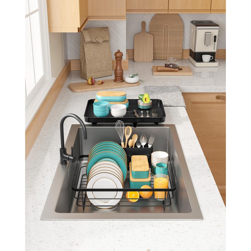 Sakugi Stainless Steel Dish Drying Rack for Kitchen Counter, Sink