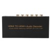 HDMI to HDMi Digital Audio Decoding Decoder Box Converter Adapter