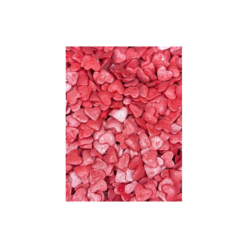 Granillo Comestible para Decoración de Postres, Tema San Valentín, Perlas