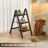 veiox 3 Step Ladder, Folding Step Stool with Wide Anti-Slip