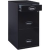 Pemberly Row 3 Drawer Metal File Cabinet with Pencil Drawer