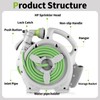 Wofeili Garden Retractable Hose Reel, Portable Simple Home Hose Reel