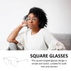 CWPFVQA 1 x Clear Flat Glasses, 1 x Glasses Cloth,