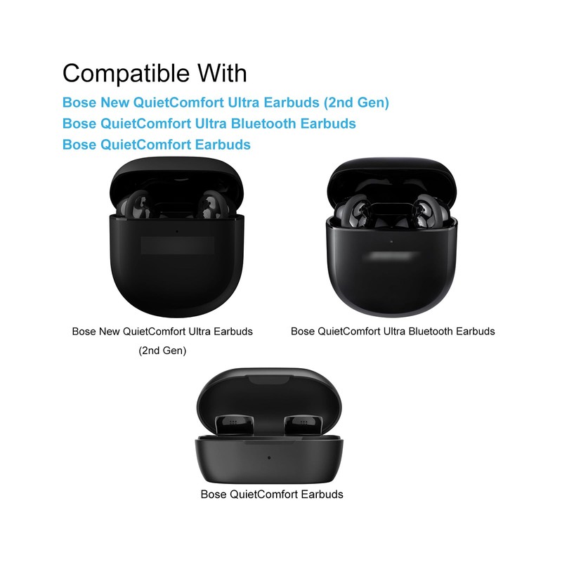 Klowcok Silicone Ear Tips for Bose New QuietComfort Ultra Earbuds