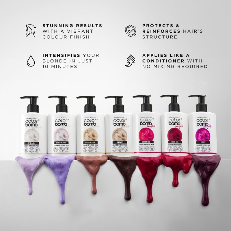 Jerome Russell Color Bomb Brights – Berry Red Colour Depositing