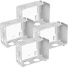 Hotop 4 Pcs 2 Inch Mini Blind Brackets for Low